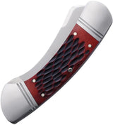 Rough Ryder Reserve Balboa Red Bone - 4.25 Inch Satin D2 Folding Knife With Red Jigged Bone Handle by Rough Ryder Reserve