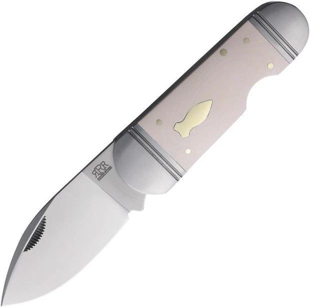 Rough Ryder Reserve Ghost Fish White Micarta RRR040 TR8331 by Rough Ryder Reserve