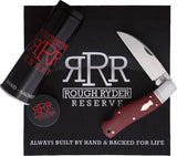 Rough Ryder Reserve Shapeshifter Red Micarta - D2 Satin Blade, 4.5 Inch Closed, Red Canvas Micarta Handle by Rough Ryder Reserve