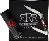 Rough Ryder Reserve Red Micarta 2 Blade Folder - Satin Finish D2 Sheepsfoot And Pen Blades by Rough Ryder Reserve