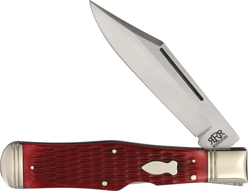 Rough Ryder Reserve Large Coke Bottle Red Jigged KB01 by Rough Ryder Reserve