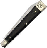 Rough Ryder Reserve Fat Bottom Doctors Knife - Satin D2 Tool Steel Spear Blade Black Smooth Bone Handle by Rough Ryder Reserve