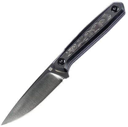 Real Steel Dex Apex Fixed Blade Knife M390 Full Tang With Rose Pattern Carbon Fiber Inlay For Outdoorsmen by Real Steel
