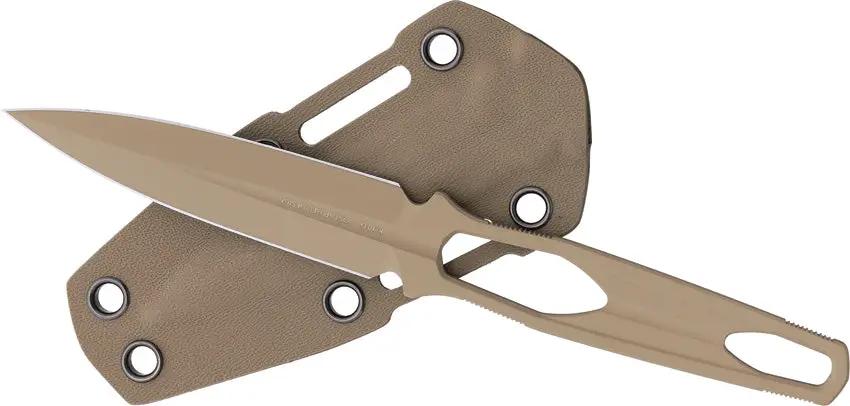 Real Steel Astral Dagger Coyote Cerakote 7.25 Inch One Piece K110 Tactical Knife - Compact Rugged Precision by Real Steel