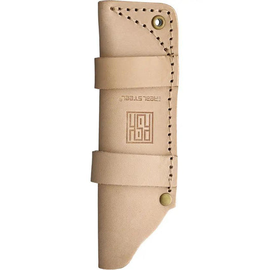 Real Steel Furrier Harpoon Fixed Blade Knife 3 Inch Satin N690 Burgundy Canvas Micarta Handle Full Tang For Outdoorsmen by Real Steel