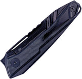 Real Steel Bullet Framelock 5221B EDC Knife - S35VN Modified Tanto Blade With Black Titanium G10 Inlay by Real Steel