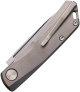 Real Steel Luna Titan Folder 7001 - Ultra Compact EDC Knife With Titanium Handle And Nonlocking N690 Satin Blade by Real Steel