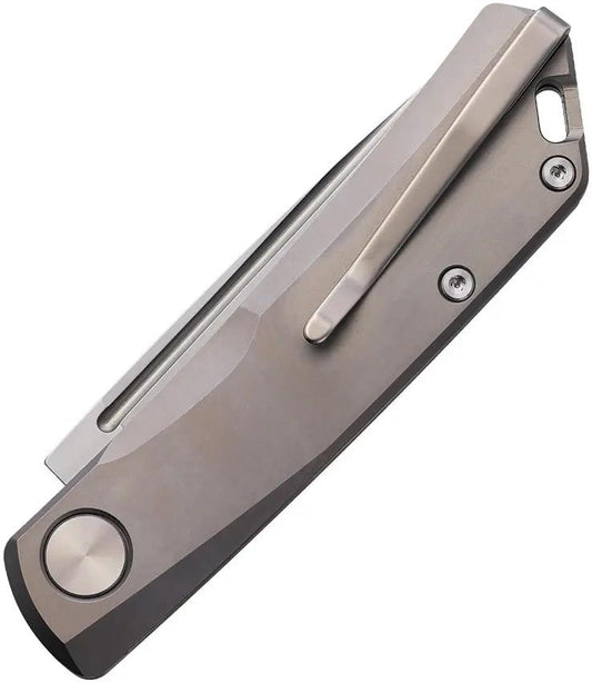 Real Steel Luna Titan Folder 7001 - Ultra Compact EDC Knife With Titanium Handle And Nonlocking N690 Satin Blade by Real Steel