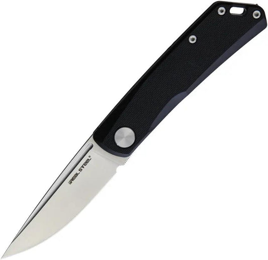 Real Steel Luna Lite Slip Joint Knife With D2 Blade Black G10 EDC Ready For Everyday Carry by Real Steel