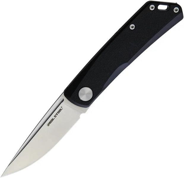 Real Steel Luna Lite Slip Joint Knife With D2 Blade Black G10 EDC Ready For Everyday Carry by Real Steel