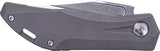 Real Steel Ventus Slip Joint Knife For EDC 4 Inch Closed 3 Inch N690 Clip Point Stonewash Titanium Handle by Real Steel