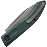 Real Steel Stella Folder 7054 - 3 Inch VG10 Blade Green G10 Handle Slim EDC Knife by Real Steel