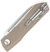 Real Steel Solis Lite Slip Joint Knife Coyote Tan G10 3In D2 Satin Blade 4In Closed For EDC Enthusiasts by Real Steel