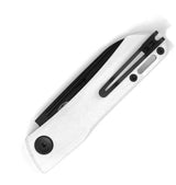 Real Steel Solis Lite Slip Joint Knife - D2 Tool Steel Blade With White G10 Handle by Real Steel