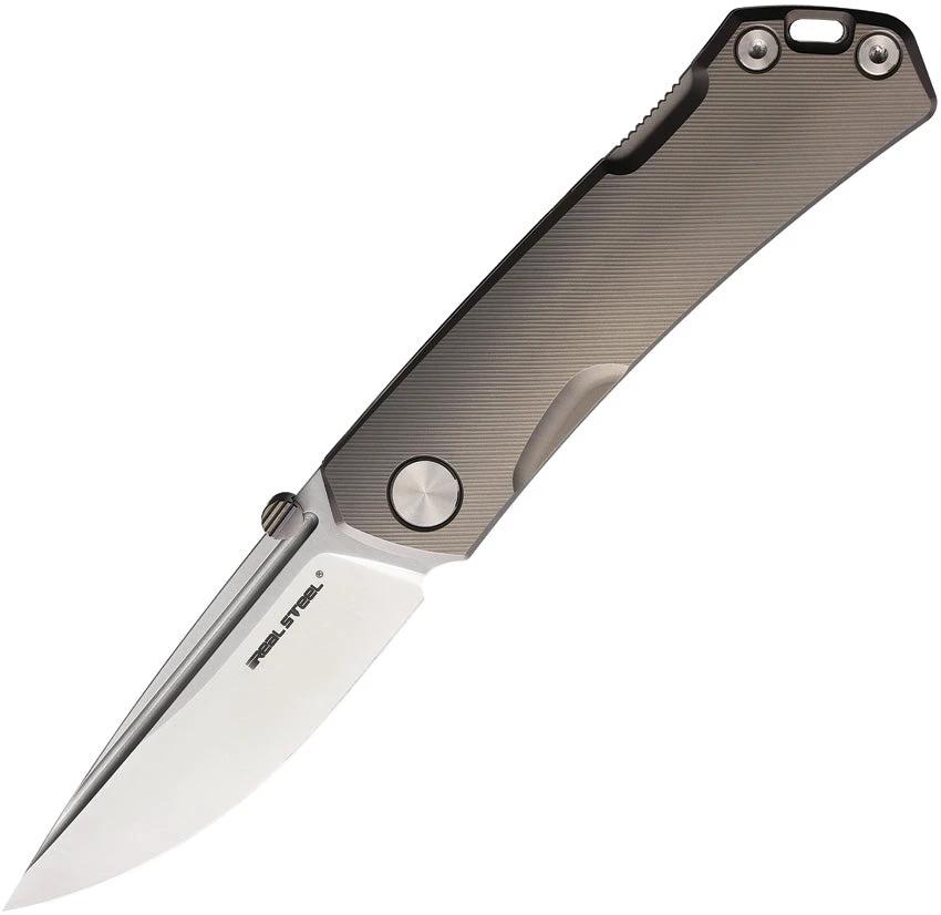 Real Steel Luna Maius Lockback Titanium 7091 by Real Steel