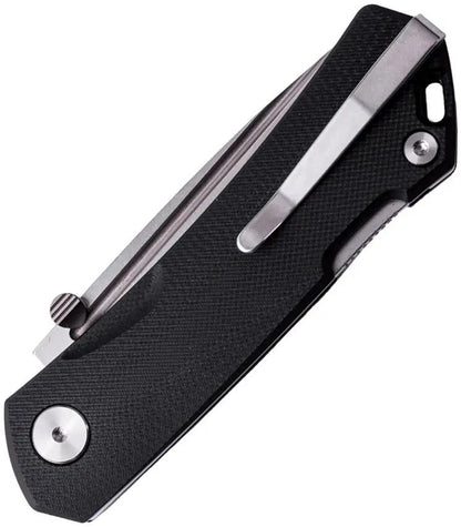 Real Steel Luna Maius Lockback Knife - 3 Inch Stonewashed Blade G10 Handle For EDC Enthusiasts by Real Steel