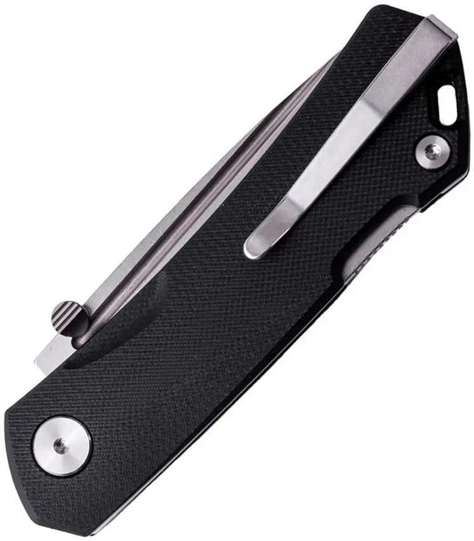 Real Steel Luna Maius Lockback Knife - 3 Inch Stonewashed Blade G10 Handle For EDC Enthusiasts by Real Steel