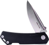 Real Steel Luna Maius Lockback Knife - 3 Inch Stonewashed Blade G10 Handle For EDC Enthusiasts by Real Steel