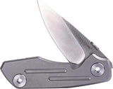 Real Steel Delta 2600 Framelock EDC Knife - S35VN Drop Point Blade With Titanium Handle by Real Steel