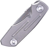 Real Steel Delta 2600 Framelock EDC Knife - S35VN Drop Point Blade With Titanium Handle by Real Steel