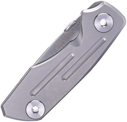 Real Steel Delta 2600 Framelock EDC Knife - S35VN Drop Point Blade With Titanium Handle by Real Steel