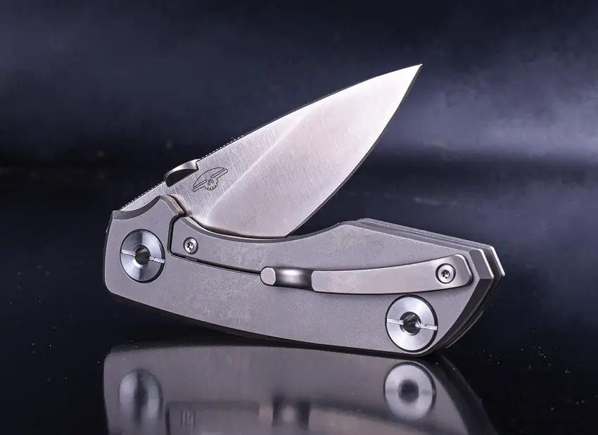 Real Steel Delta 2600 Framelock EDC Knife - S35VN Drop Point Blade With Titanium Handle by Real Steel