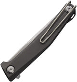 Real Steel Teres Linerlock Knife With Nitro V Blade Gray Aluminum Handle For EDC Enthusiasts by Real Steel