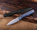 Real Steel Perix Crossbar Lock Knife 3.5in Nitro V Drop Point Black G10 EDC for Enthusiasts by Real Steel