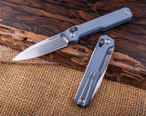Real Steel Perix Crossbar Lock Knife Nitro V Blue For EDC by Real Steel