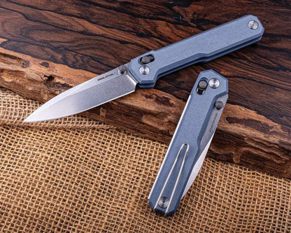Real Steel Perix Crossbar Lock Knife Nitro V Blue For EDC by Real Steel