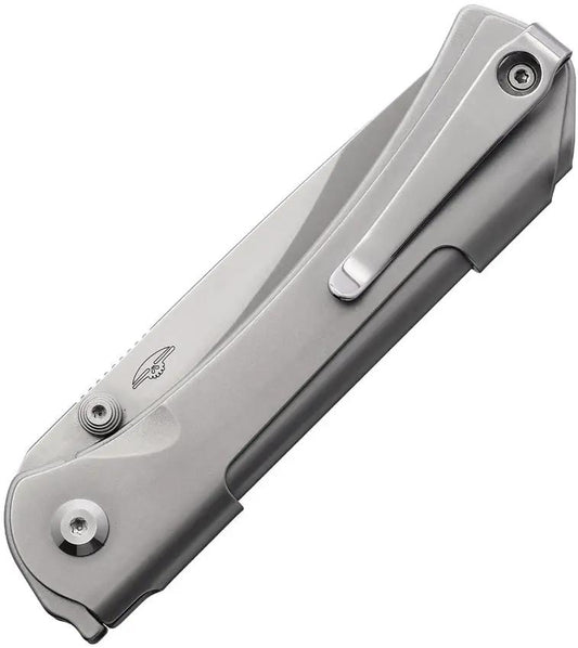 Real Steel Sylph Linerlock Knife - Nitro V Blade For Everyday Carry With Satin Finish Stainless Handle by Real Steel