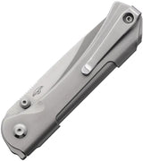 Real Steel Sylph Linerlock Knife - Nitro V Blade For Everyday Carry With Satin Finish Stainless Handle by Real Steel