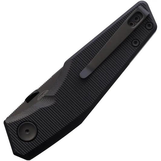 Real Steel Spectrum Button Lock Knife - Nitro V Blade Black G10 Handle For EDC Enthusiasts by Real Steel