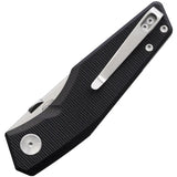 Real Steel Spectrum Button Lock Knife With Nitro V Satin Blade And Black G10 Handle For EDC by Real Steel