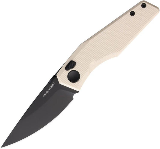 Real Steel Spectrum Button Lock Ivory G10 7142IB by Real Steel