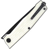 Real Steel Rokot Linerlock Knife White G10 Handle N690 Blade - Compact Everyday Carry Knife With Premium Build by Real Steel