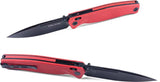 Real Steel Huginn Slide Lock Knife - VG10 Blade With Red Black G10 Handle For EDC by Real Steel