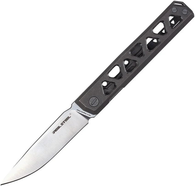 Real Steel Burns Framelock Titanium 7661S by Real Steel