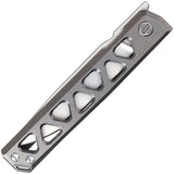 Real Steel Burns Framelock Ti Folding Knife - Titanium Frame Framelock With 3.5in Satin VG10 Blade For EDC Enthusiasts by Real Steel