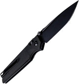 Real Steel Sacra TAC Crossbar Lock Knife - Compact EDC Knife With Black G10 Handle And Black PVD Tanto Blade by Real Steel