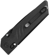 Real Steel Sacra Pro Crossbar Lock Knife For EDC Enthusiasts, 3.25in Black PVD Bohler K110 Blade, G10 by Real Steel