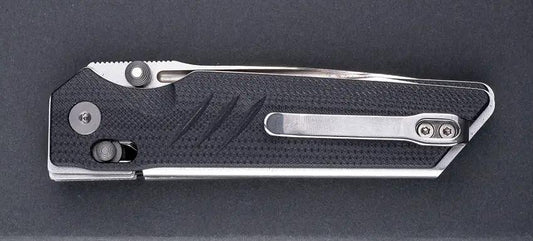 Real Steel Sacra Pro Crossbar Lock EDC Folder - Bohler K110 Blade, Black G10 Handle For EDC Enthusiasts by Real Steel
