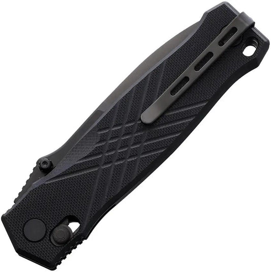 Real Steel Muninn Premium Slide Lock Knife Blackout 7752B VG10 Blade G10 Handle - Stealthy EDC Tool by Real Steel