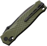 Real Steel Muninn Slide Lock Folding Knife With VG10 Blade OD Green G10 EDC Ready by Real Steel