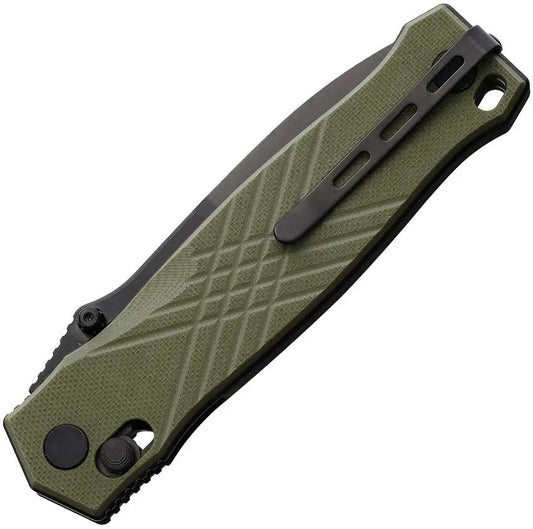 Real Steel Muninn Slide Lock Folding Knife With VG10 Blade OD Green G10 EDC Ready by Real Steel