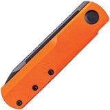 Real Steel G-Tanto Detent Ball Lock EDC Knife - Nitro-V Blade With Bright Orange G10 Handle by Real Steel