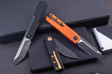 Real Steel G-Tanto Detent Ball Lock EDC Knife - Nitro-V Blade With Bright Orange G10 Handle by Real Steel
