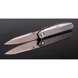 Real Steel S5 Metamorph Framelock 7811T Folding Knife - Premium M390 Satin Blade And Titanium Handle For EDC by Real Steel