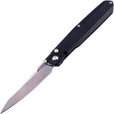 Real Steel G5 Metamorph Button Lock Folding Knife 3.5Inch Satin 14C28N Blade Black G10 EDC - Quick Access by Real Steel