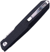 Real Steel G5 Metamorph Button Lock Folding Knife 3.5Inch Satin 14C28N Blade Black G10 EDC - Quick Access by Real Steel